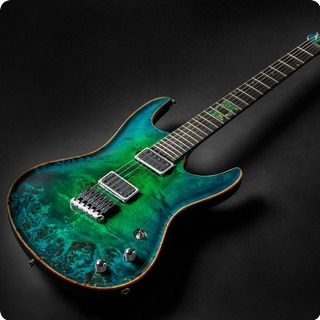 Valenti Guitars Nebula Carved Ocean Turquoise 