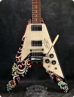 Gibson Custom Shop 2006 Inspired By Jimi Hendrix Psychedelic Flying V 2006