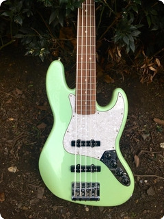 Fender Jazz Deluxe 5 String Bass  2001 Sea Foam Green