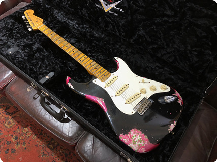 Fender Custom Shop Limited ’57 Stratocaster Heavy Relic 2016 Black Over Pink Paisley