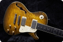 Gamble Guitars Rockfire Semi Curvetop 59 Aged Flamed Maple Top