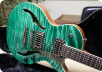 Bassart Guitars-Soulcat Hollow-Green Transparent