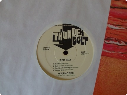 Warhorse Red Sea Thunderbolt Records / Thbl 010 1984
