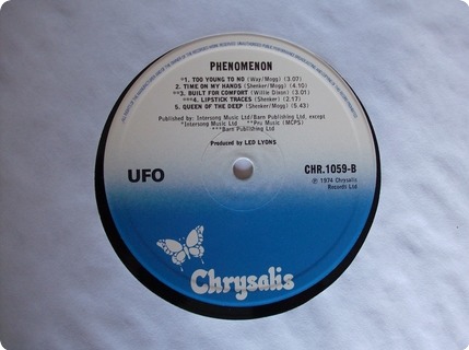 Ufo Phenomenon Chrysalis Chr1059 1974