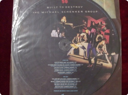 The Michael Schenker Group ( Msg ) Built To Destroy   Picture Disc Chrysalis / Chr P 1441 1983