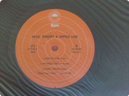 Beck, Bogert & Appice Beck, Bogert & Appice   Live Epic / 40 3p 55 6 1979