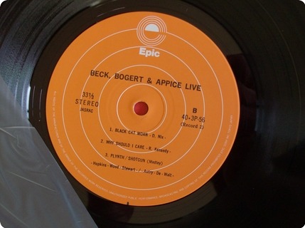 Beck, Bogert & Appice Beck, Bogert & Appice   Live Epic / 40 3p 55 6 1979