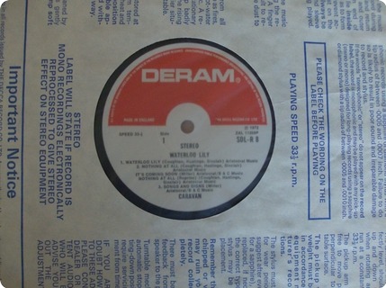 Caravan Waterloo Lilly Deram / Sdl   R8 1972