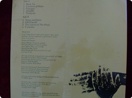 Terraced Garden Melody & Menace  Melody And Menace Records ‎– Ct 1956  1982