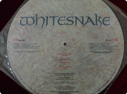 Whitesnake 1987   Picture Disc  Emi ‎– Emc P 3528  1987