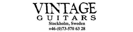 Vintage Guitars, Sweden 
